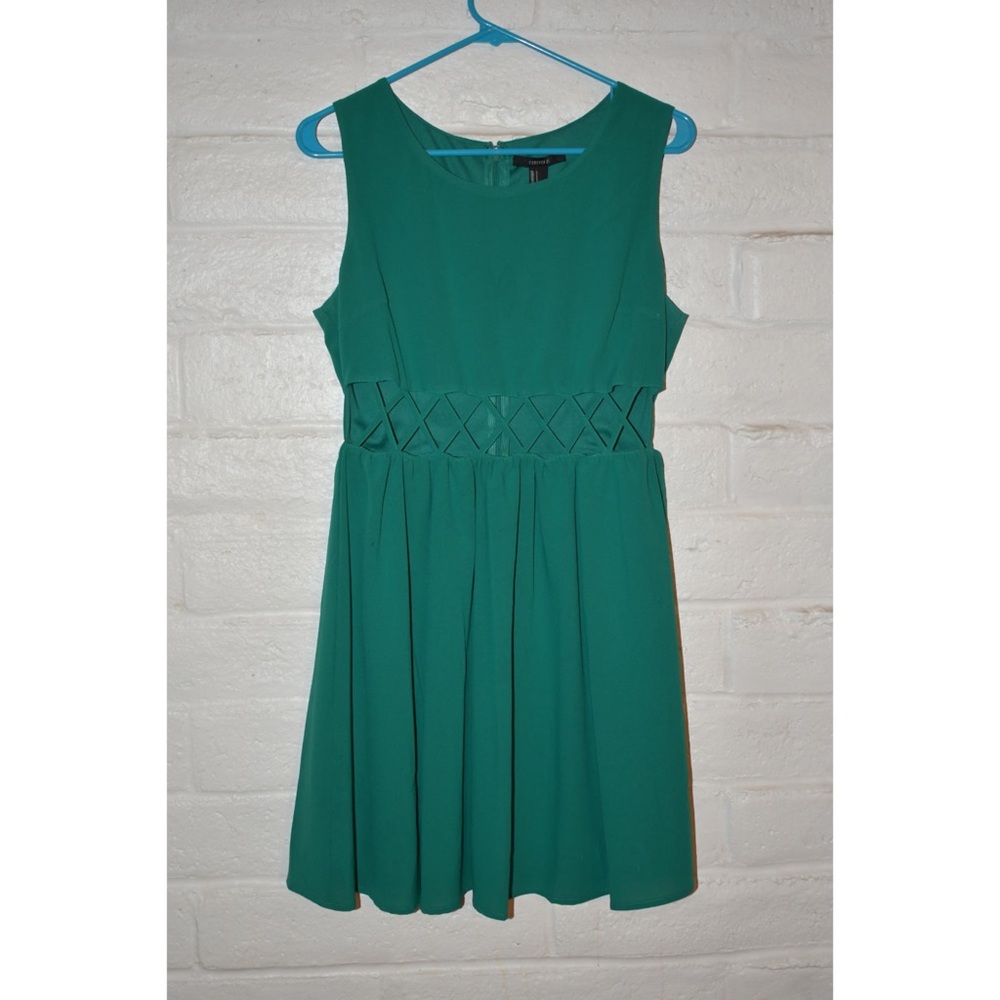 Forever 21 green dress.